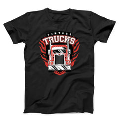 Vintage Red Truck Driving Forward Unisex T-shirt