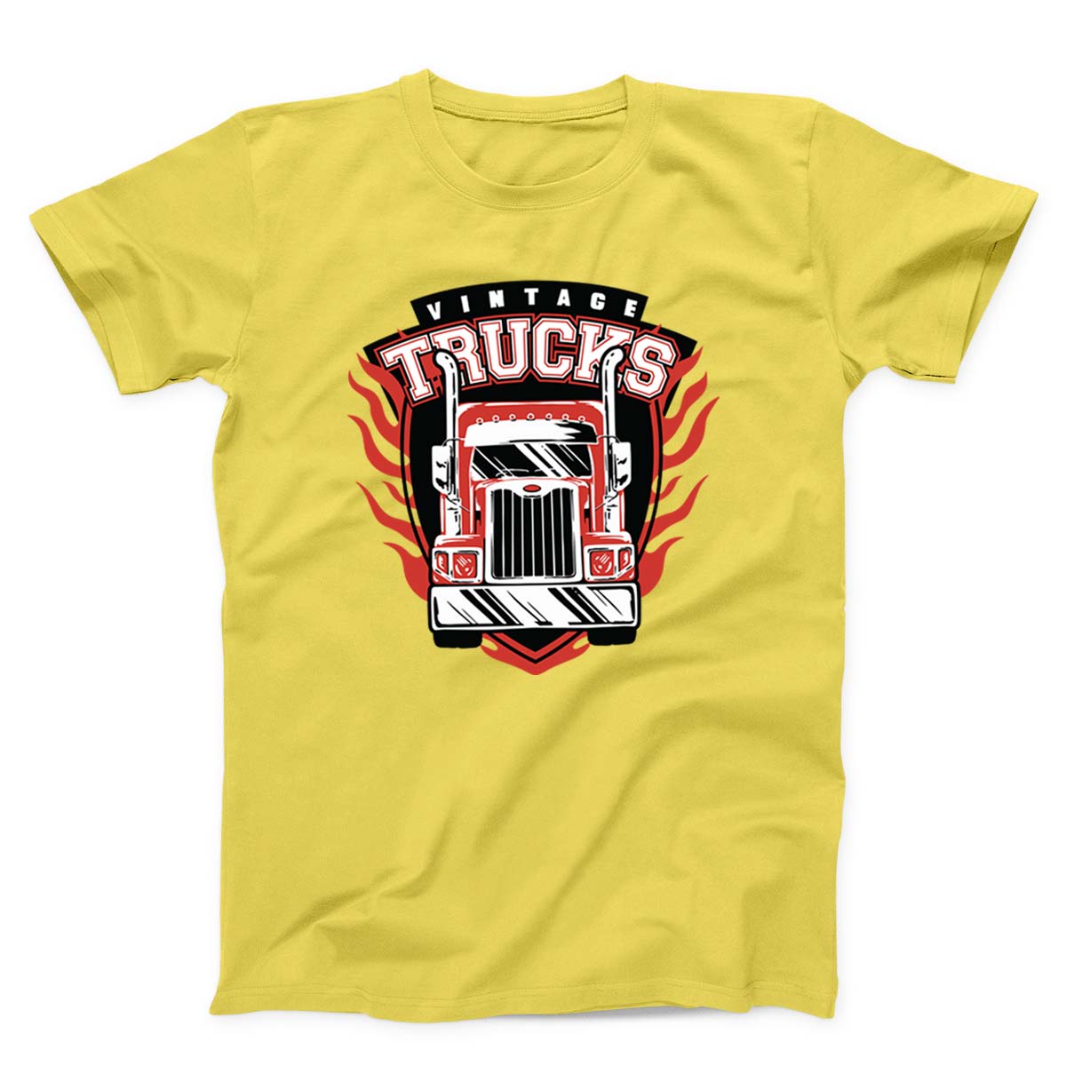 Vintage Red Truck Driving Forward Unisex T-shirt