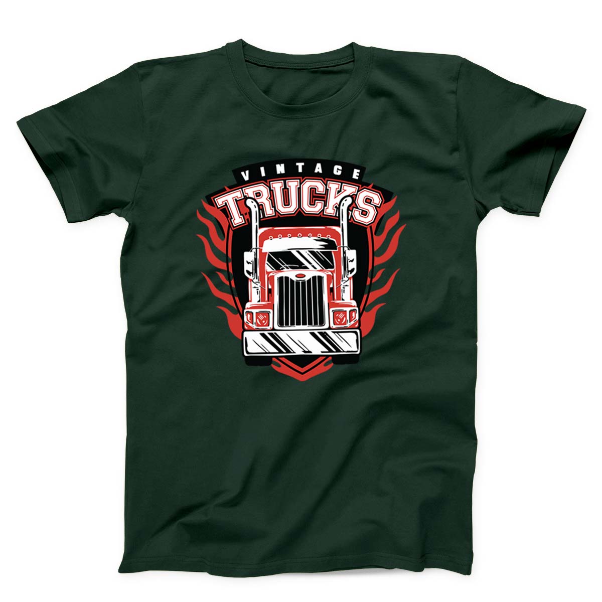 Vintage Red Truck Driving Forward Unisex T-shirt
