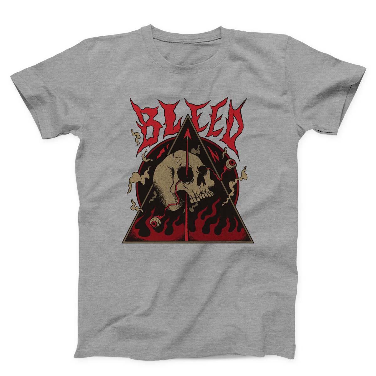 Skeleton In Hell Satanic Unisex T-Shirt