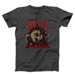 Skeleton In Hell Satanic Unisex T-Shirt