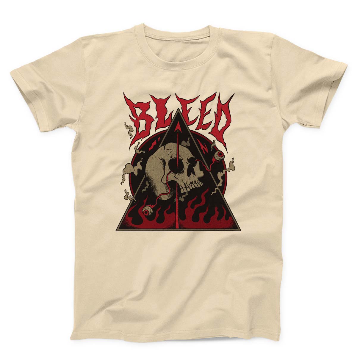Skeleton In Hell Satanic Unisex T-Shirt