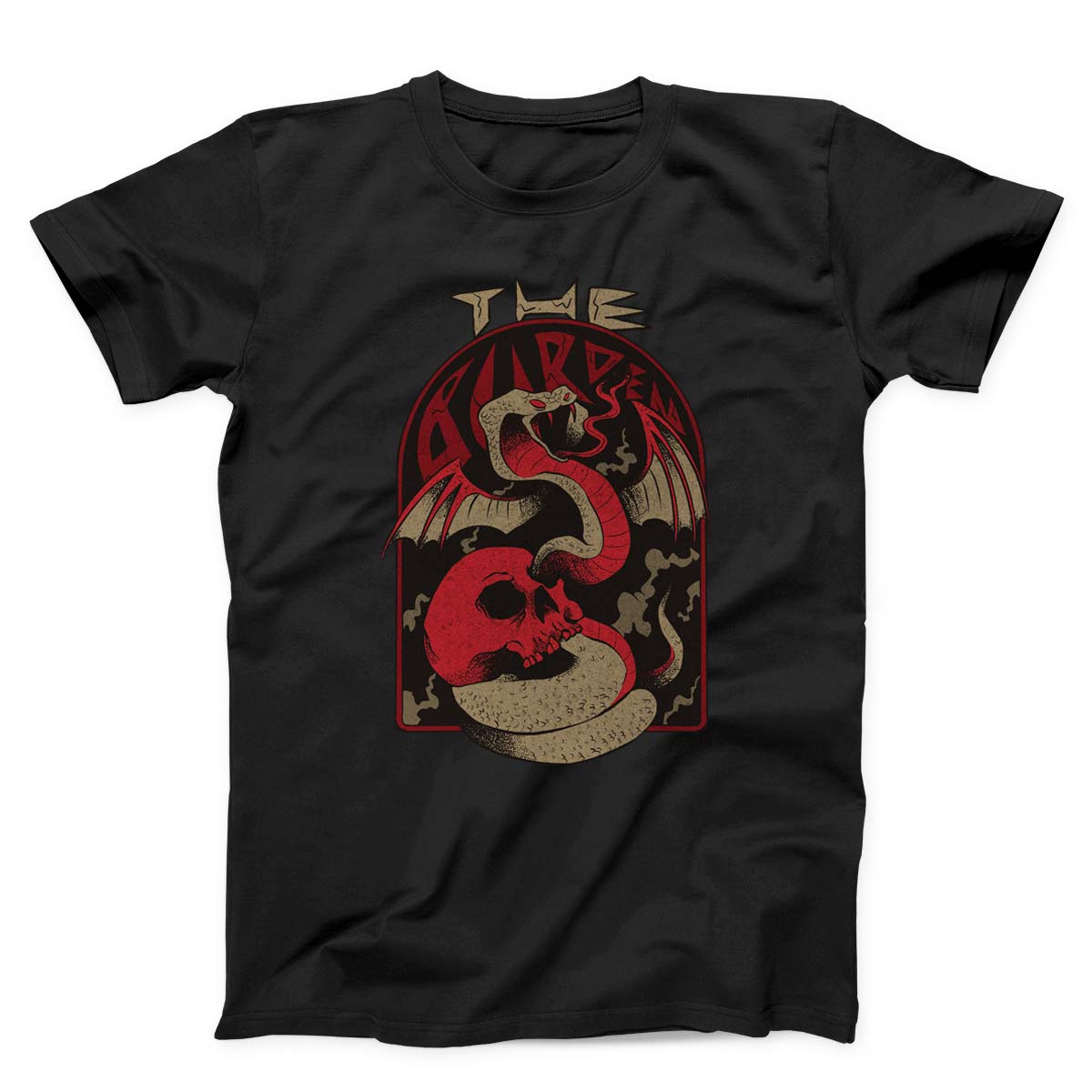 Snake And Skull Hell Creature Unisex T-Shirt
