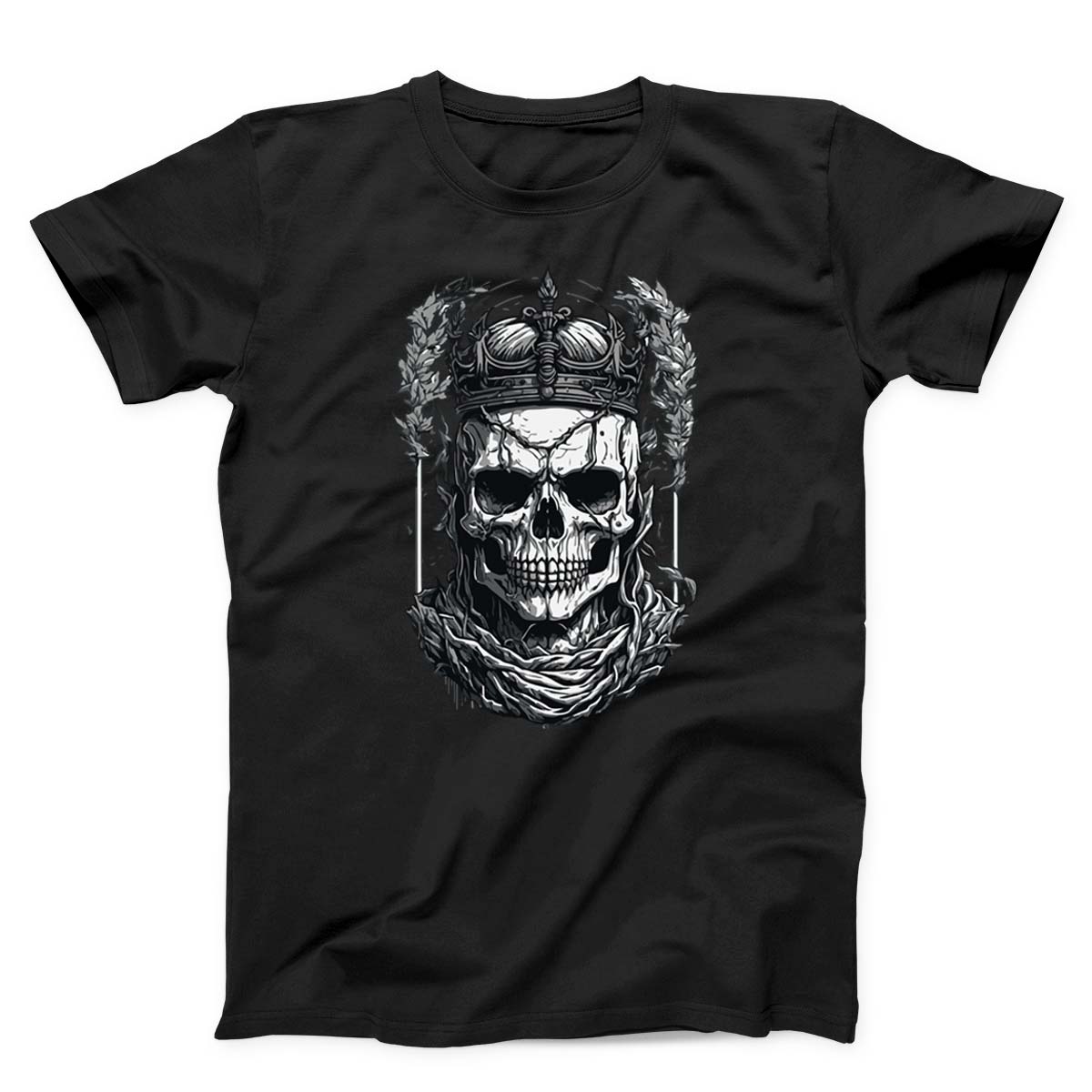 Intricate Crowned Skull Unisex T-shirt