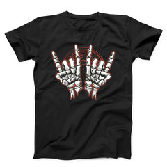 Skeleton Hands Rock and Roll Unisex T-shirt