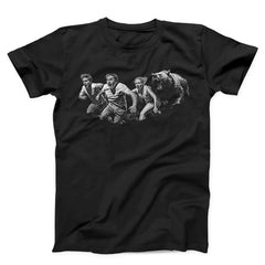 People Running From Bear Unisex T-shirt