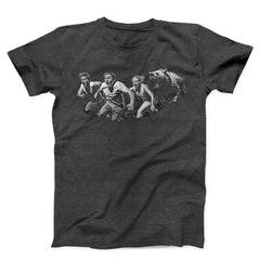 People Running From Bear Unisex T-shirt
