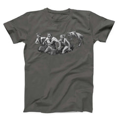 People Running From Bear Unisex T-shirt