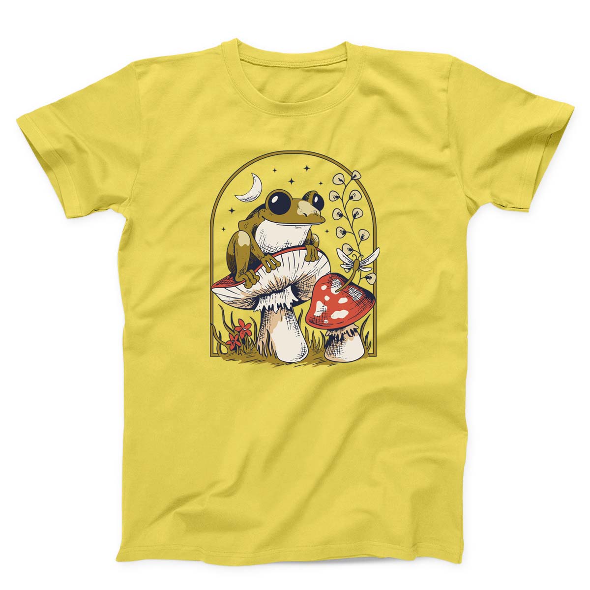 Frog On Muhsroom Unisex T-shirt