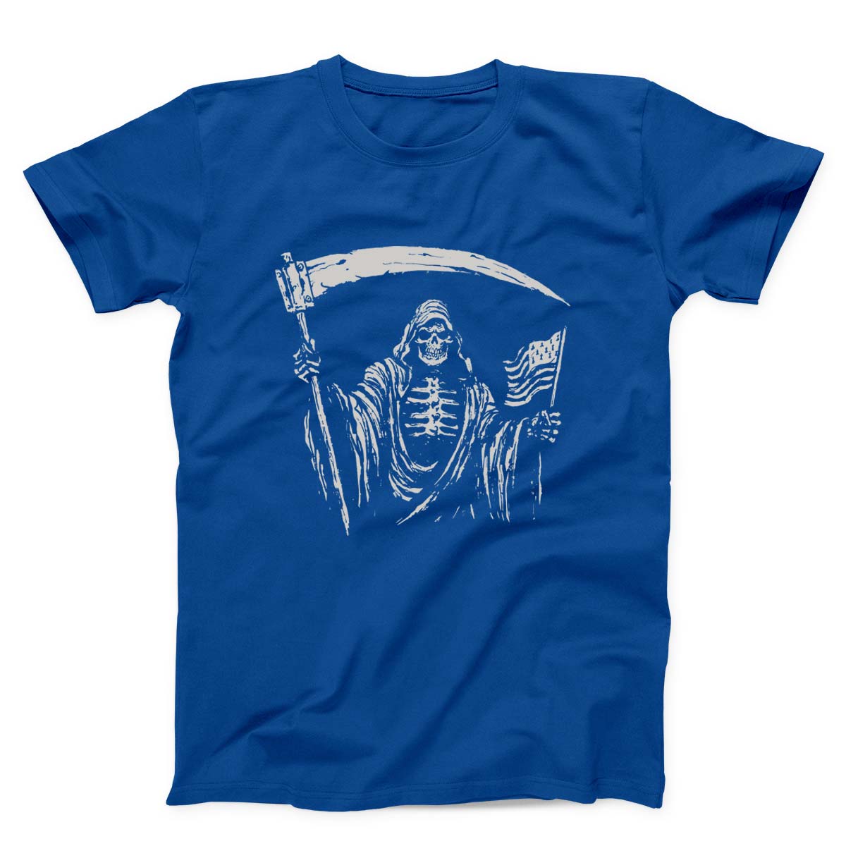 Grim Reaper USA Flag Unisex T-shirt