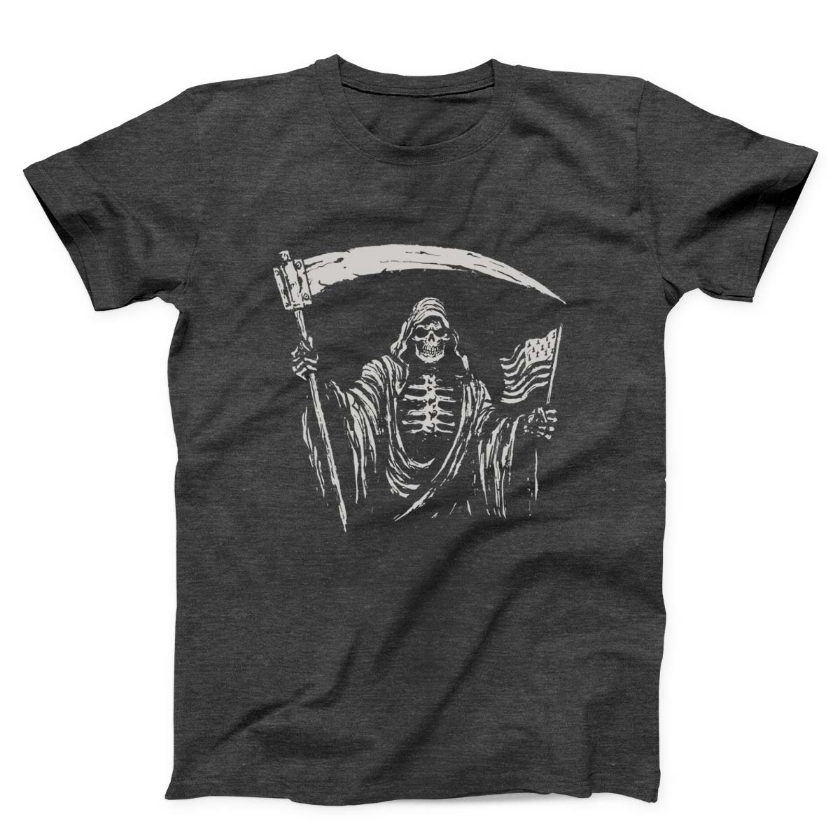 Grim Reaper USA Flag Unisex T-shirt
