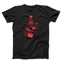 Rock And Roll Skeleton Drummer Unisex T-Shirt