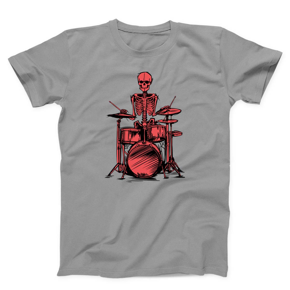 Rock And Roll Skeleton Drummer Unisex T-Shirt
