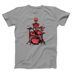 Rock And Roll Skeleton Drummer Unisex T-Shirt