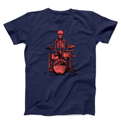 Rock And Roll Skeleton Drummer Unisex T-Shirt