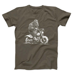 Sasquatch Biker Unisex T-Shirt