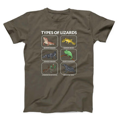 Types Of Lizards Unisex T-Shirt