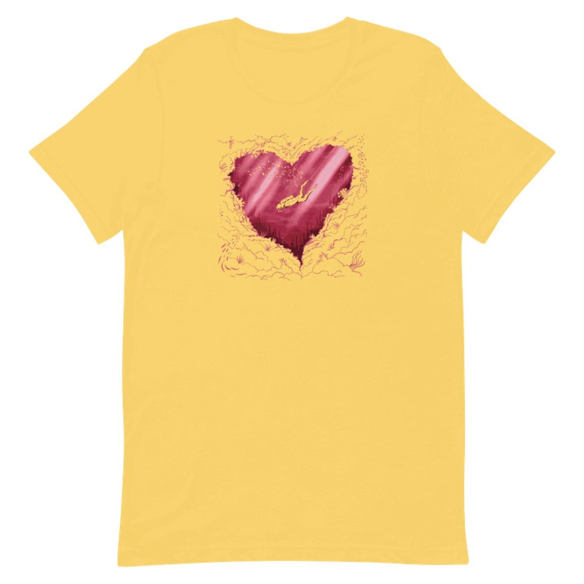 Scuba Diving Ocean Heart Unisex T-shirt