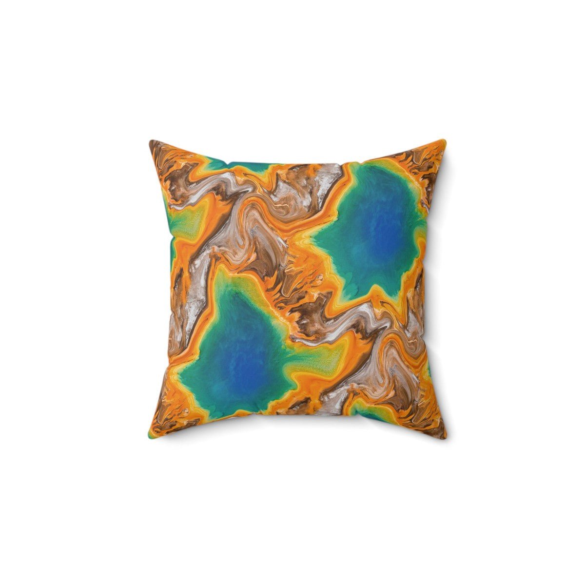 Sea Abstract Art Throw Pillow