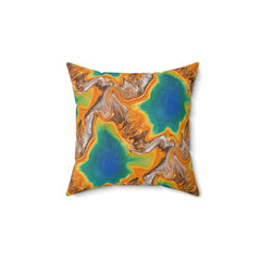 Sea Abstract Art Throw Pillow