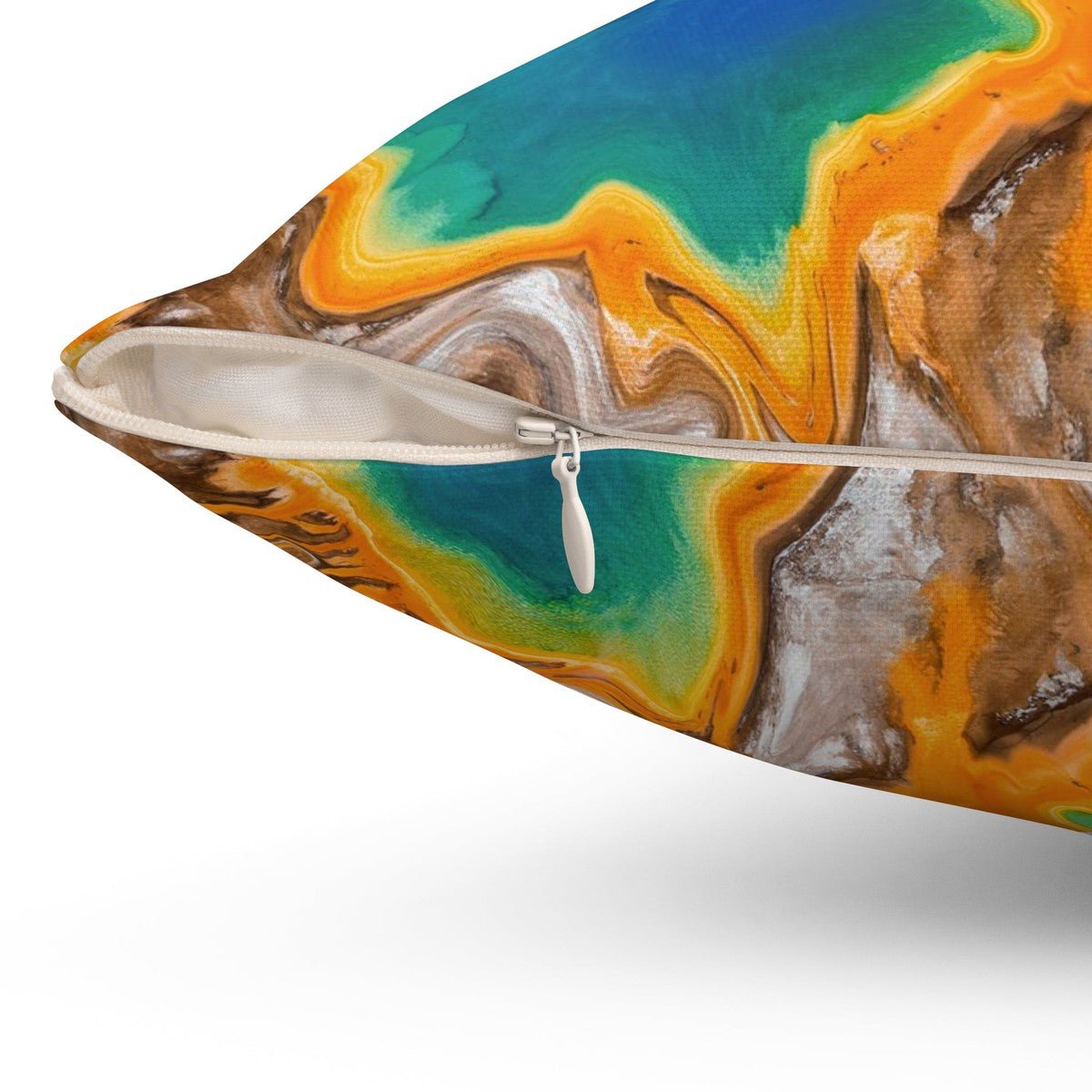 Sea Abstract Art Throw Pillow