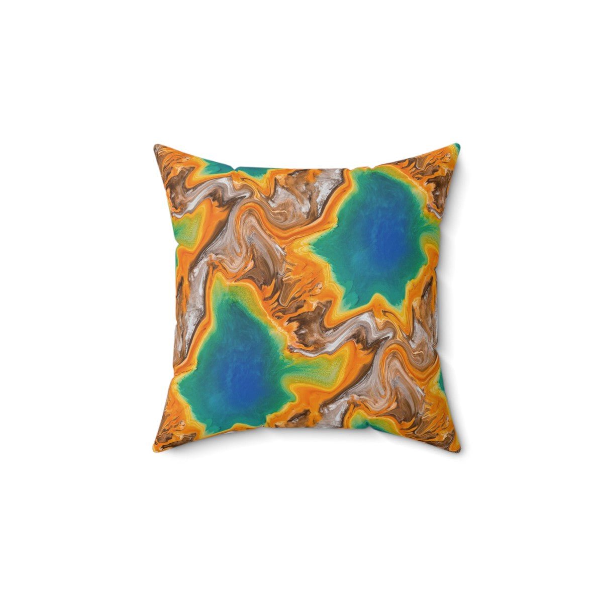 Sea Abstract Art Throw Pillow