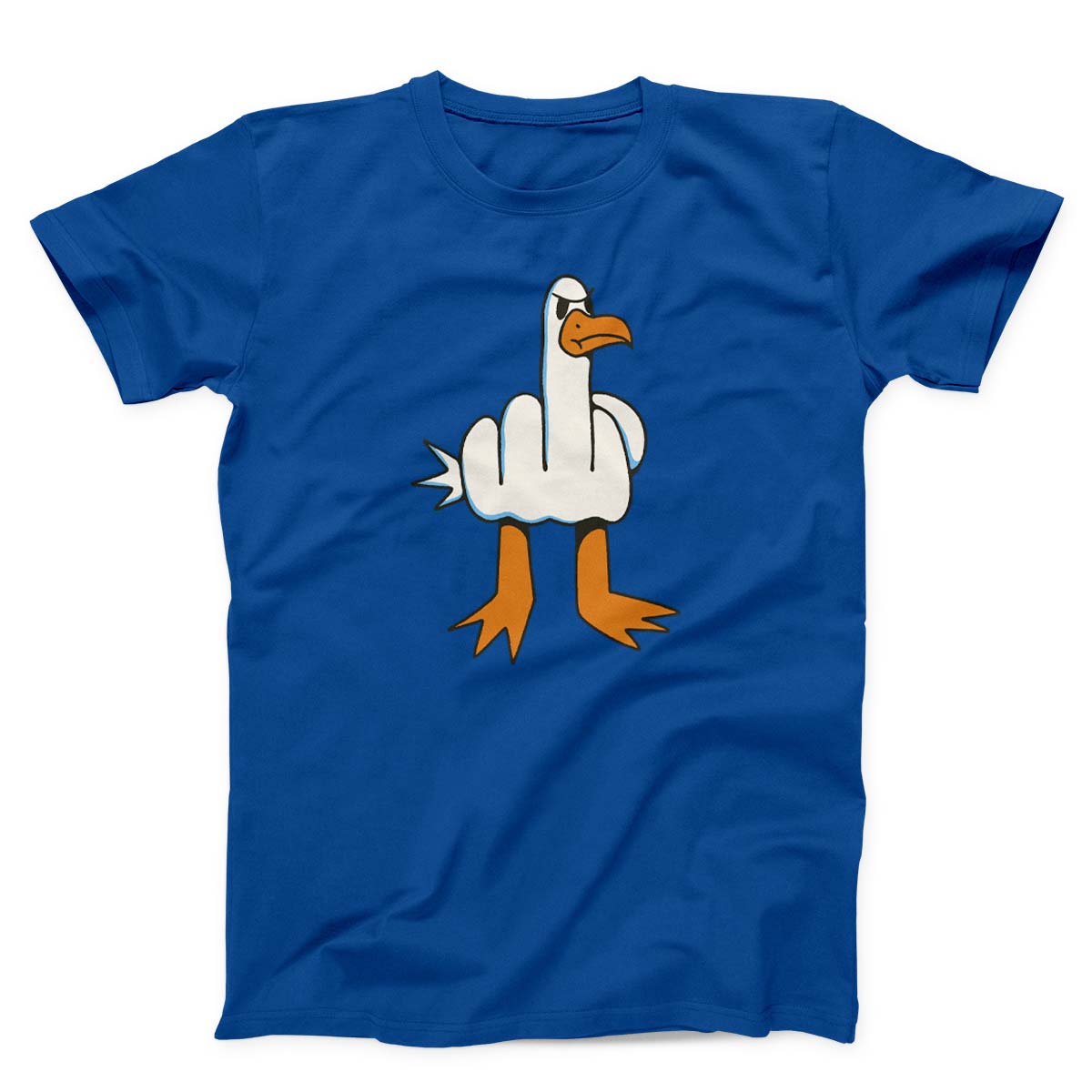 Seagull With Middle Finger Body Unisex T-shirt