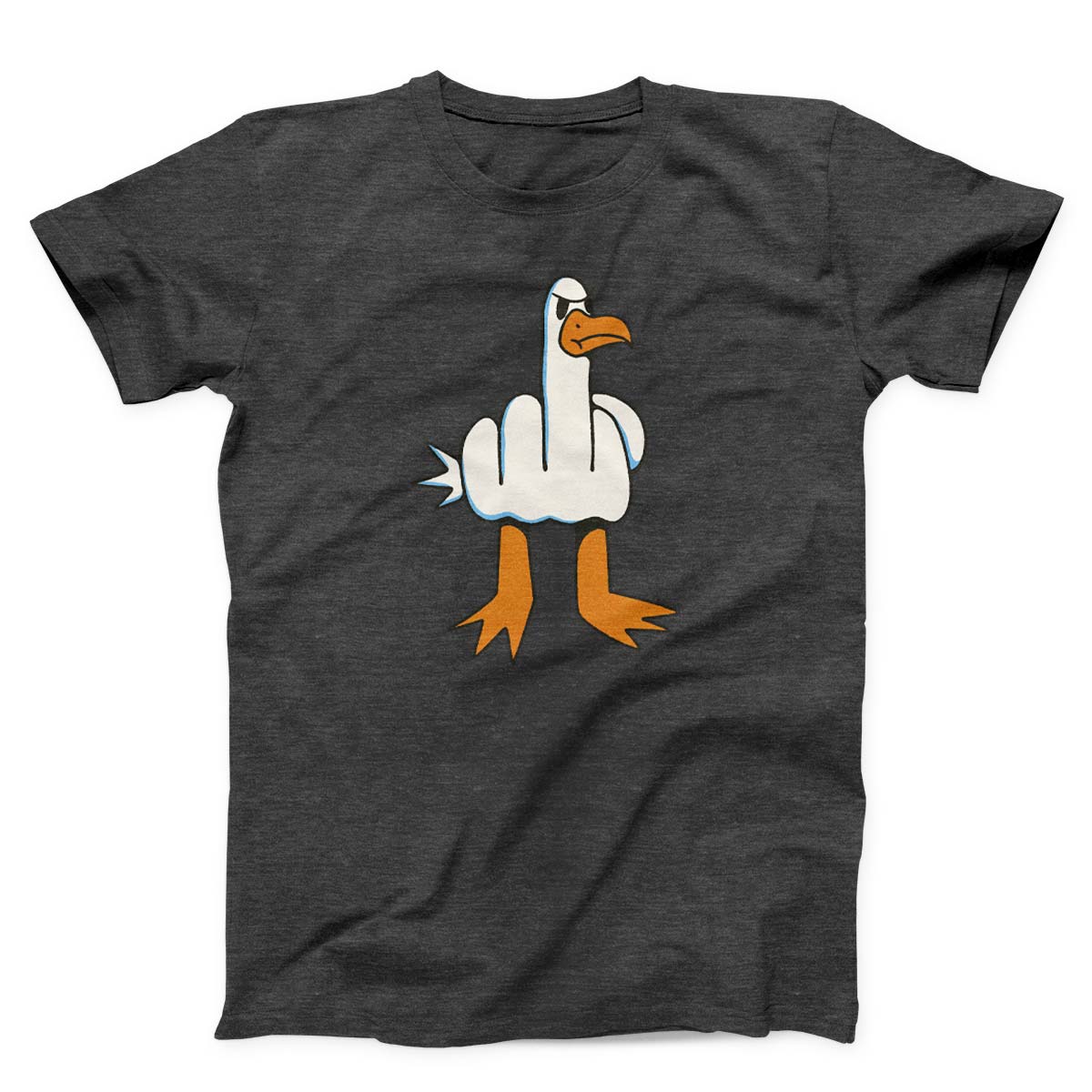 Seagull With Middle Finger Body Unisex T-shirt