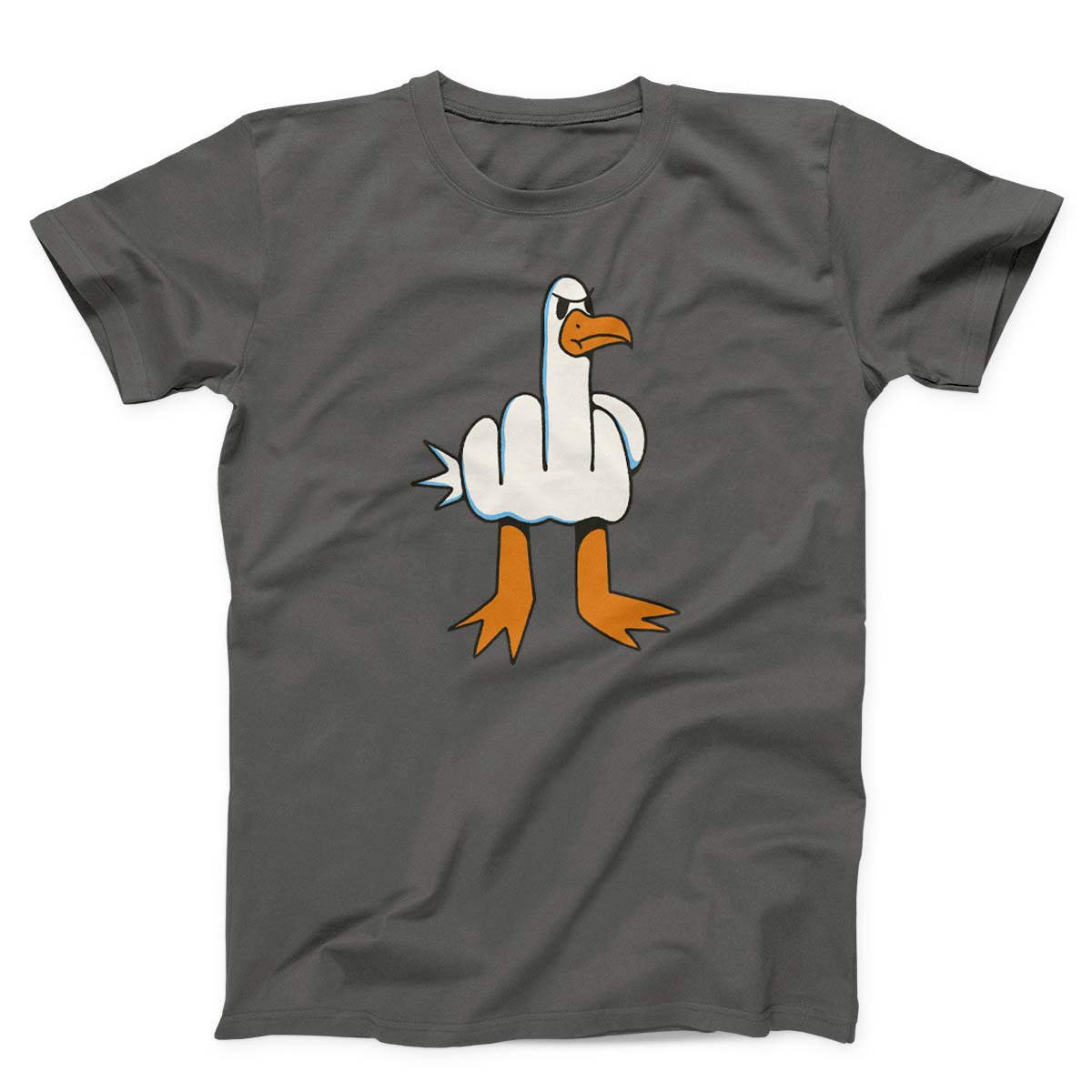 Seagull With Middle Finger Body Unisex T-shirt