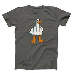Seagull With Middle Finger Body Unisex T-shirt