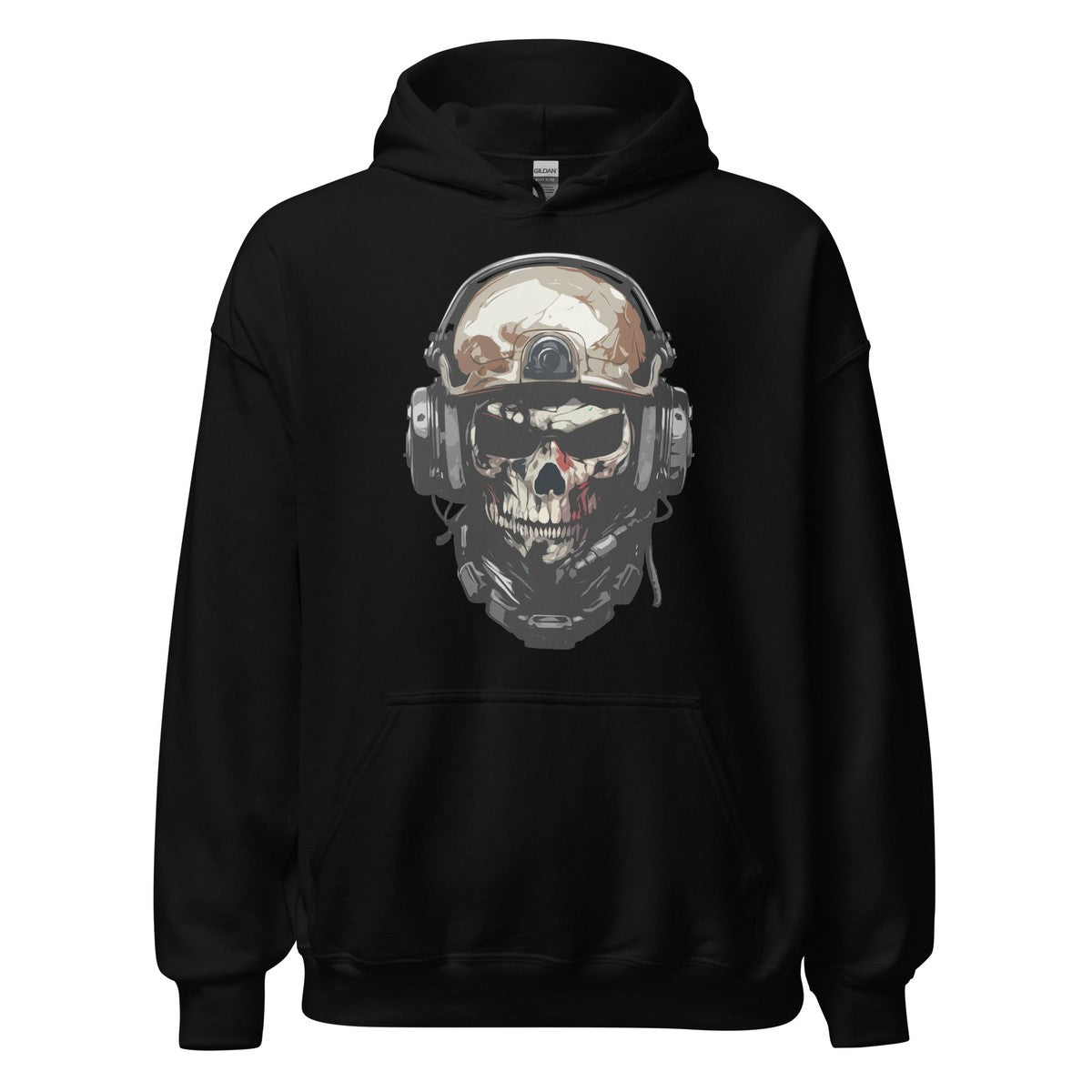Skull Soldier Military Helmet Unisex Hoodie