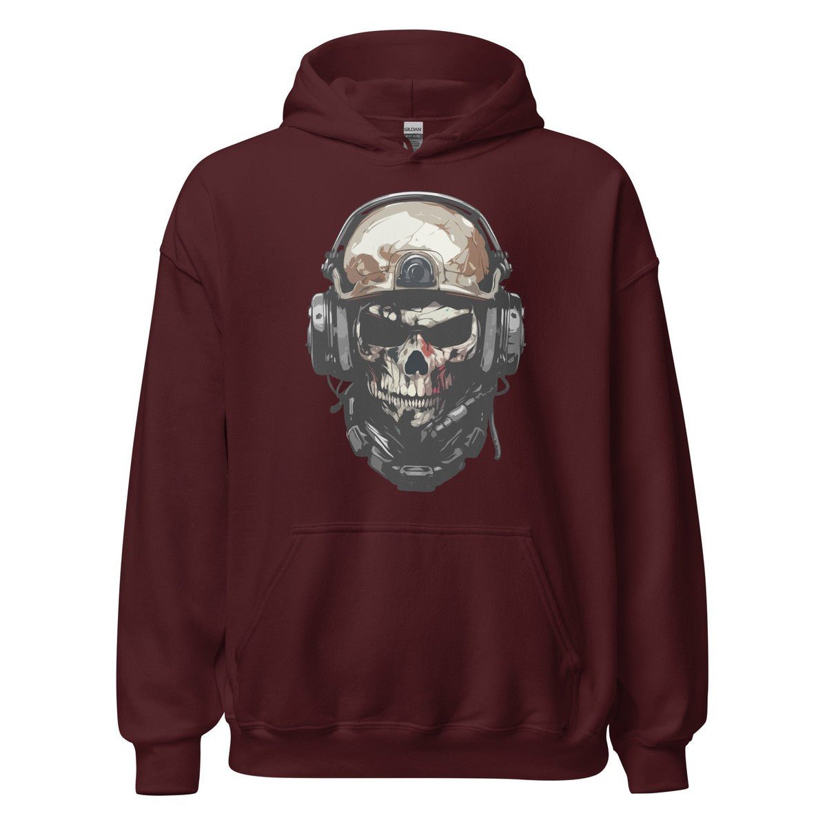 Skull Soldier Military Helmet Unisex Hoodie