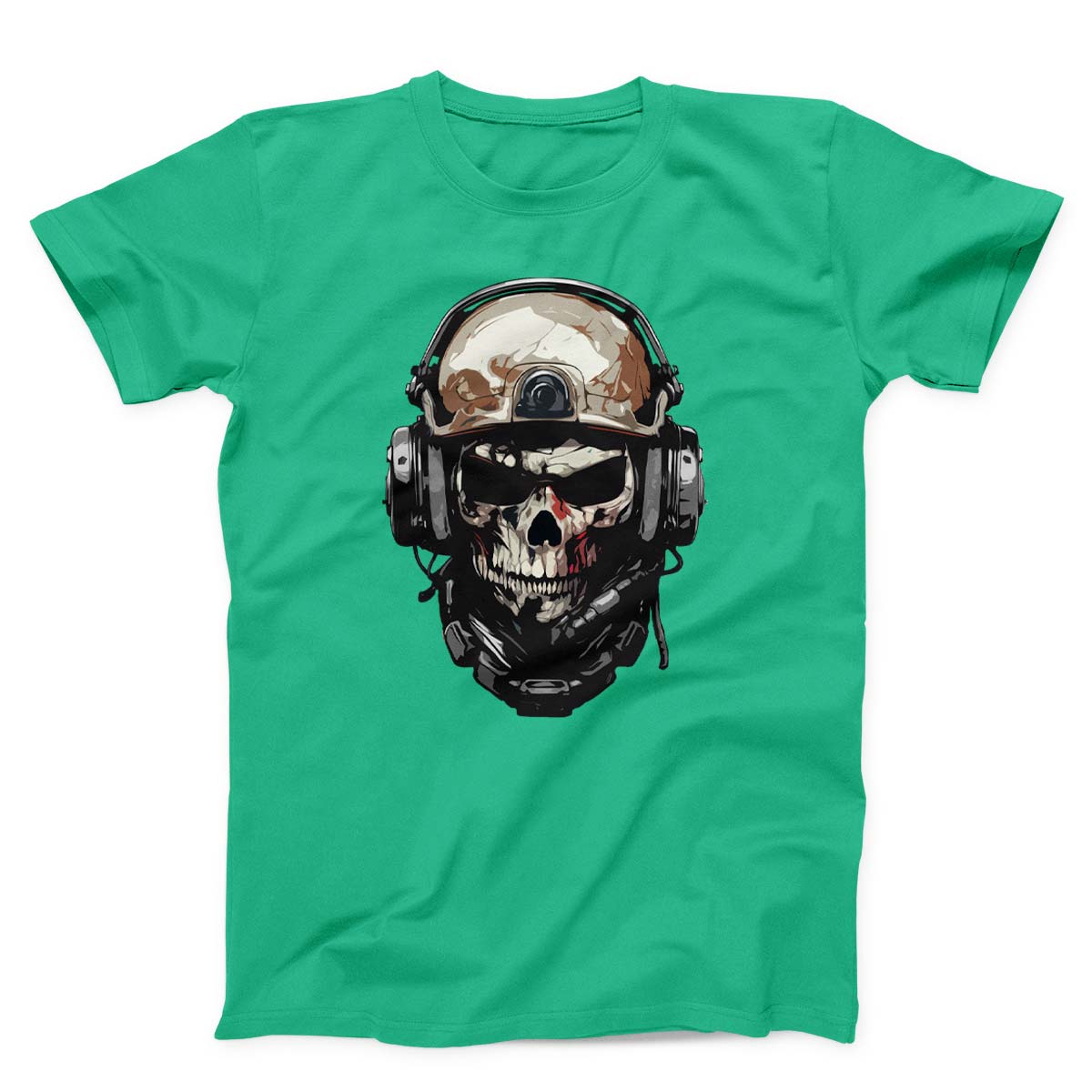 Skull Soldier Military Helmet Unisex T-shirt