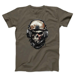 Skull Soldier Military Helmet Unisex T-shirt