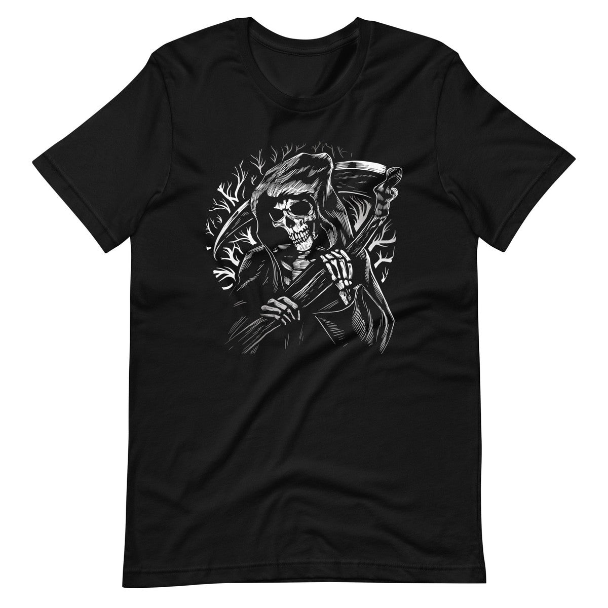 Grim Reaper Gothic Skull Unisex T-Shirt