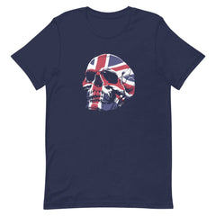 Skull With Britain Flag Unisex T-shirt