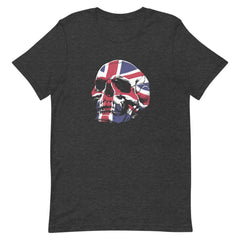 Skull With Britain Flag Unisex T-shirt