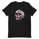 Skull With Britain Flag Unisex T-shirt