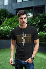Snake And Sword Conquer Unisex T-Shirt
