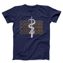 Snake And Sword Conquer Unisex T-Shirt