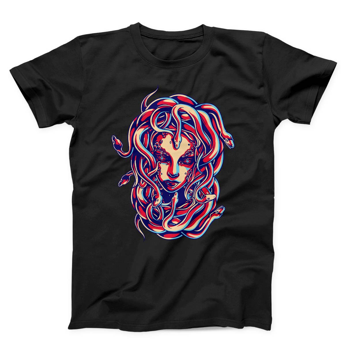Snake Head Lady Medusa Unisex T-shirt