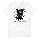Stressed Cat Funny It's Fine I'm Fine Everything Is Fine Unisex T-shirt