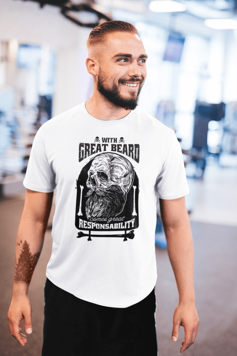With Great Beard Comes Great Responsibility Unisex T-shirt