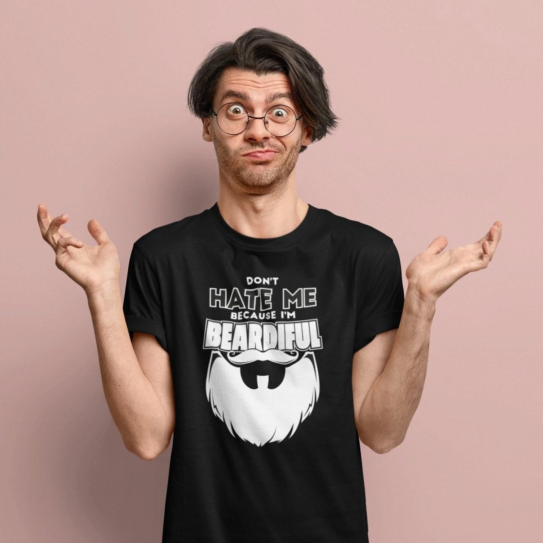 Don't Hate Me Because I Am Beardiful Men's T-shirt