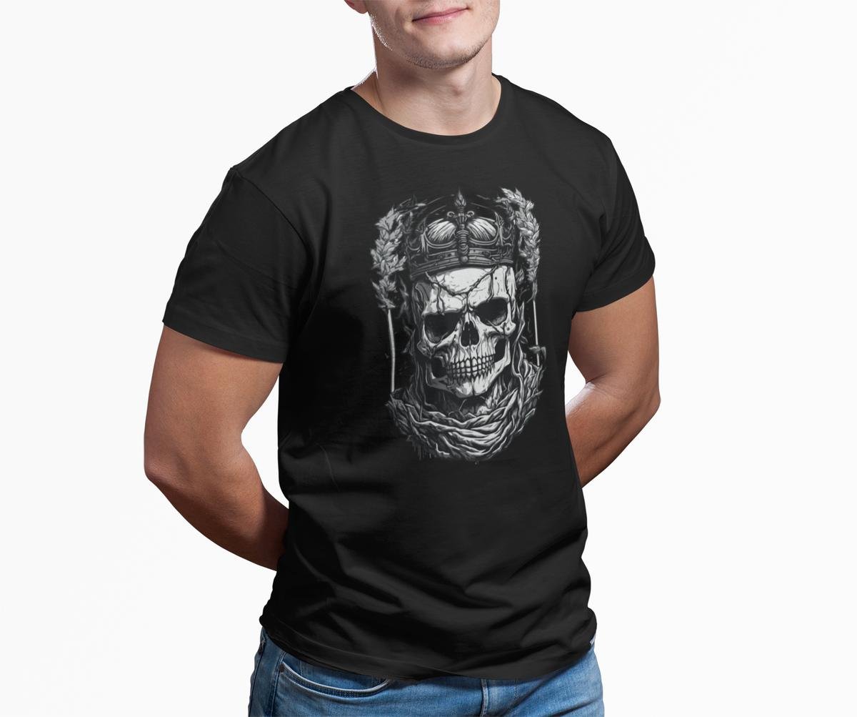 Intricate Crowned Skull Unisex T-shirt