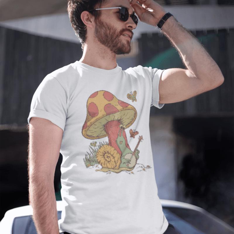 Snail Playing Banjo Unisex T-shirt
