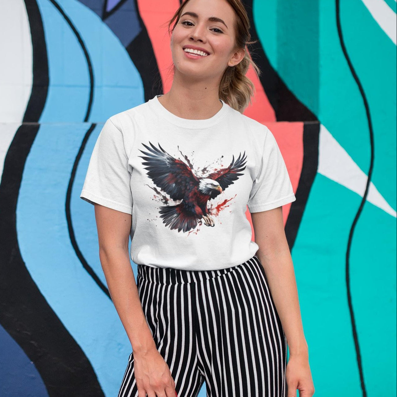 Fierce Bald Eagle Graphic Majestic Unisex T-shirt
