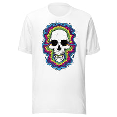 Trippy Psychedelic Skull Unisex T-shirt