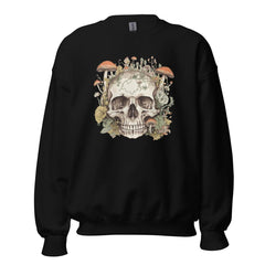 Skull With Mushrooms Unisex Sweatshirt