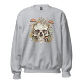 Skull With Mushrooms Unisex Sweatshirt